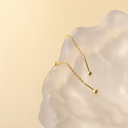 Orecchini thread perla