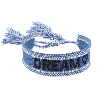 Bracciale coppia con ricamo