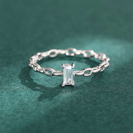 Anello geometrico con fibbia