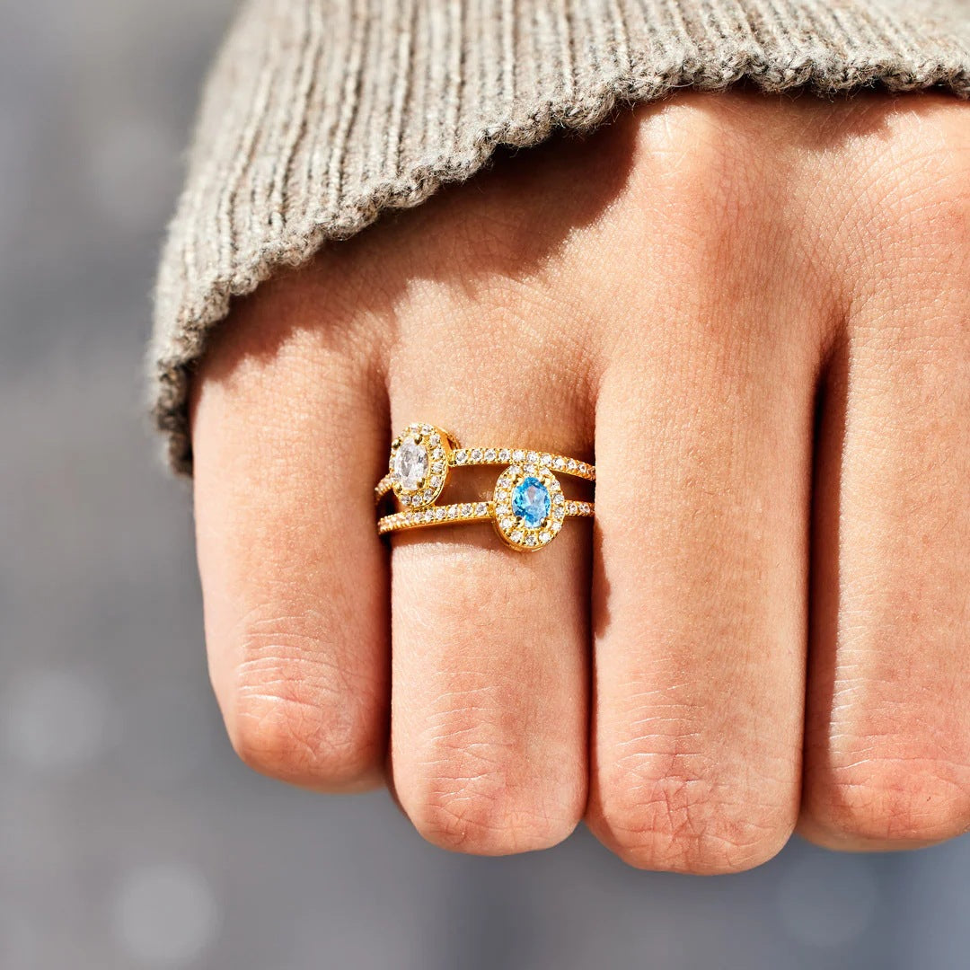 Anello uovo doppio strato