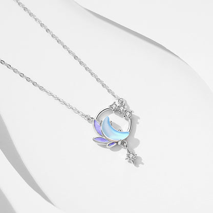 Collana luna e stelle artistica