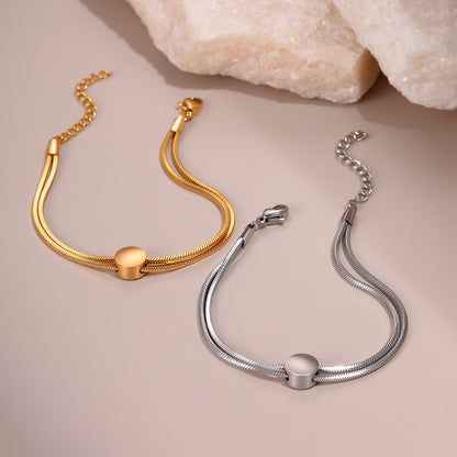 Bracciale catena serpente oro