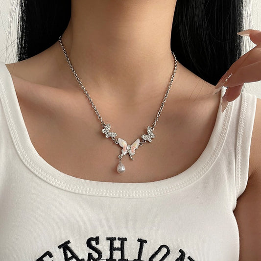 Collana Farfalla Perla