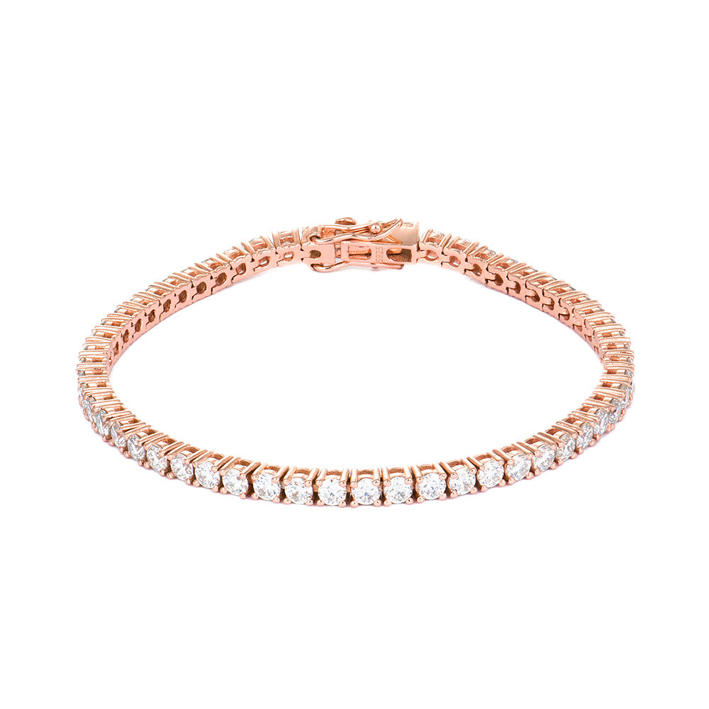 Bracciale moissanite argento da ragazza