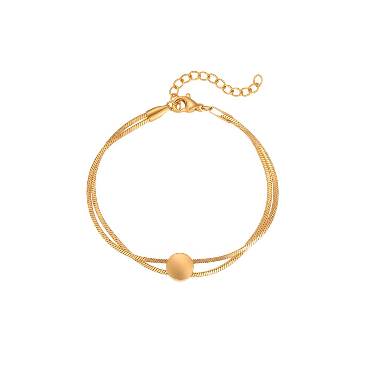 Bracciale catena serpente oro