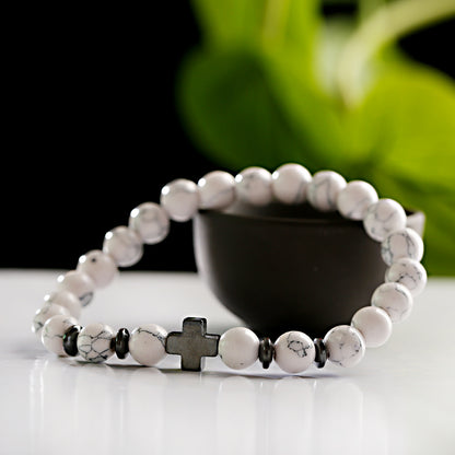 Bracciale croce e legno