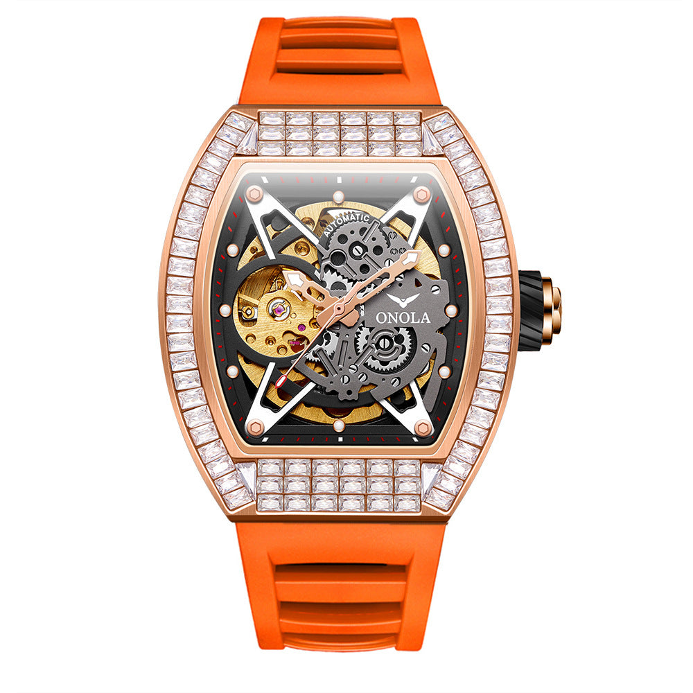 Orologio scheletrato silicone