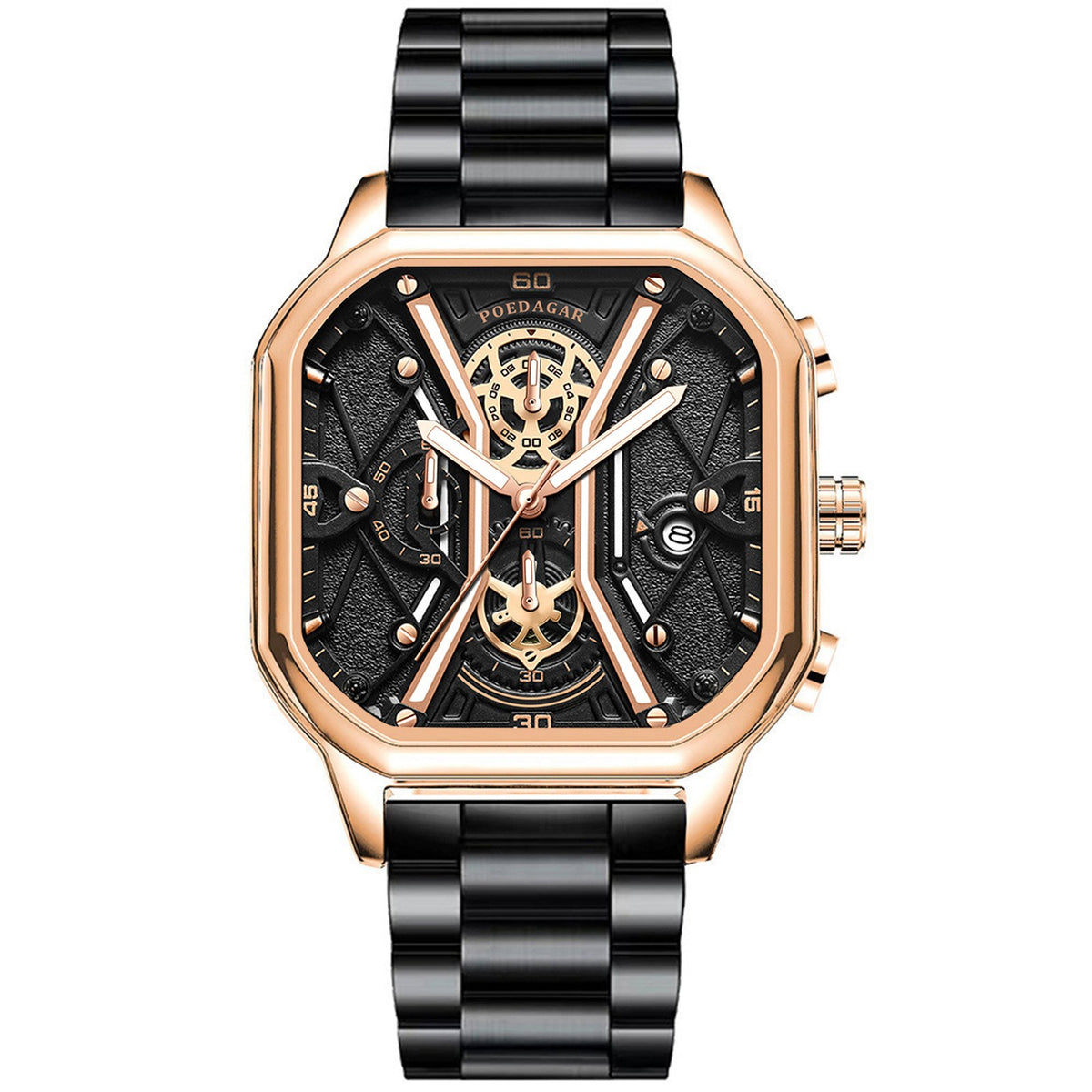 Orologio quarzo uomo luminescente