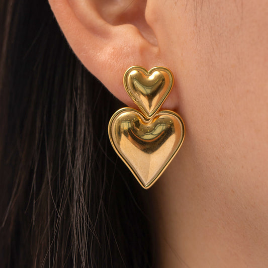 Orecchini Cuore Perla Barocca