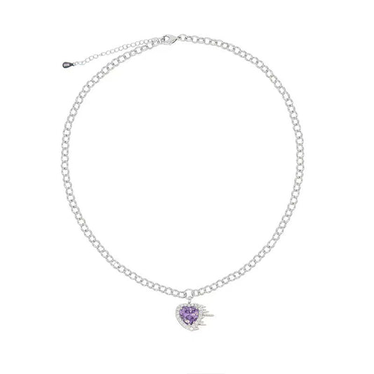 Collana cristallo cuore