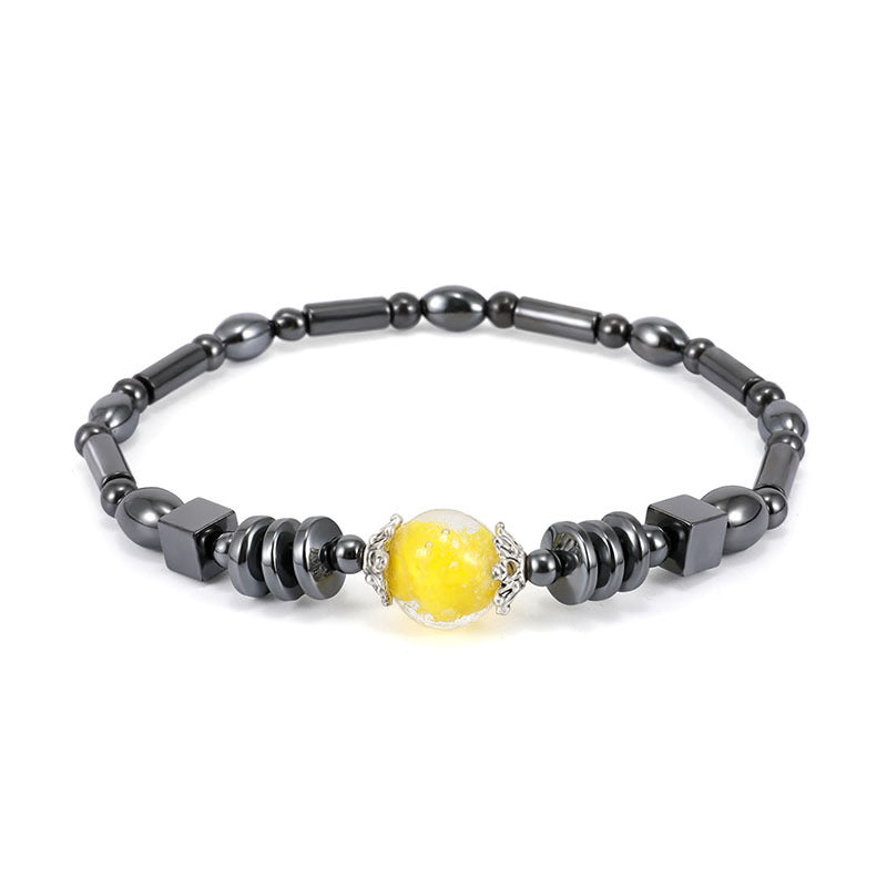 Cavigliera magnetica perle ovali