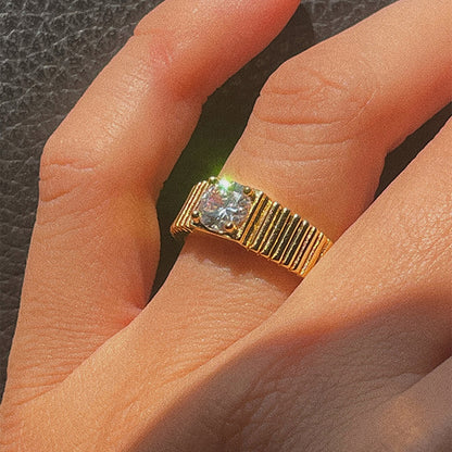 Anello Titanio 18K