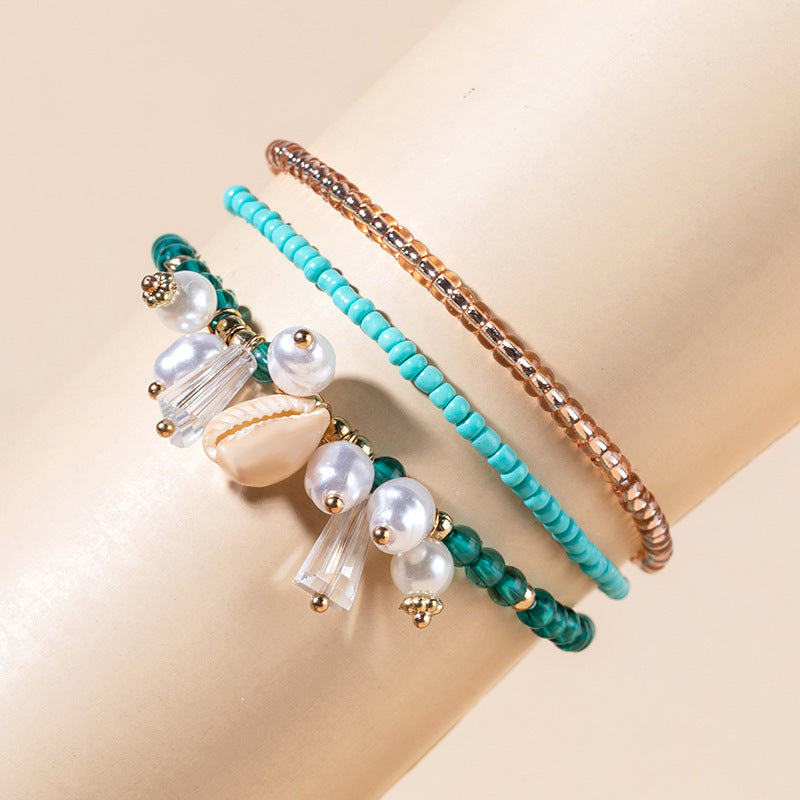 Bracciali boho con perline