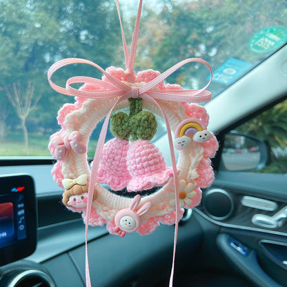 Ciondolo auto intrecciato orchidea
