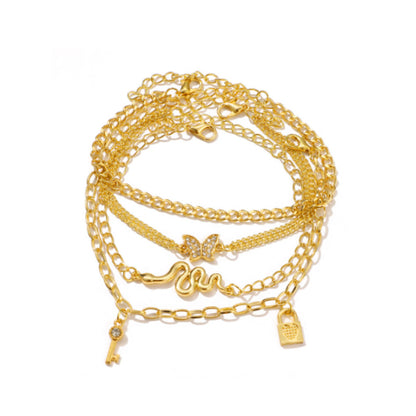 Set cavigliera farfalla