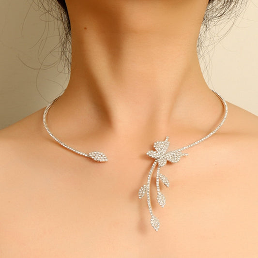 Collana farfalla strass