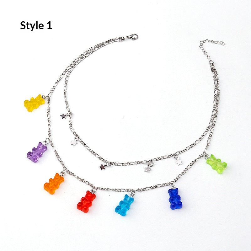 Collana Orso Colorato