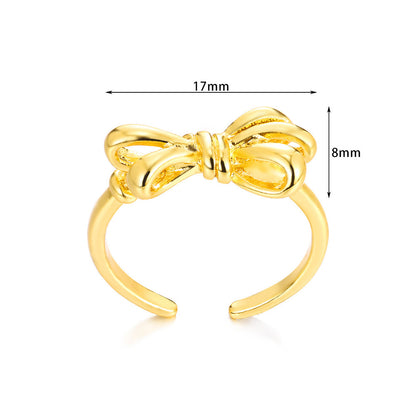 Anello acciaio titanio con fiocco