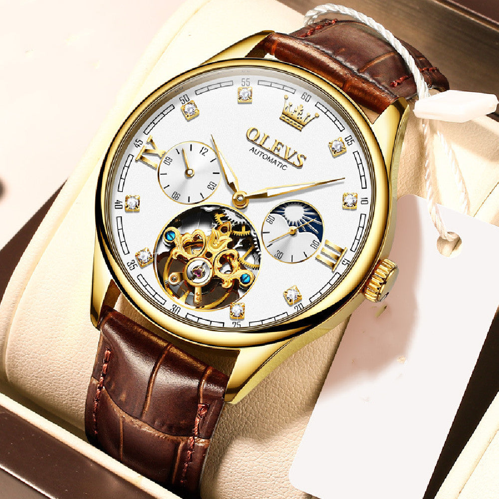 Orologio meccanico scheletrato da uomo