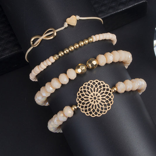 Bracciale con fiore