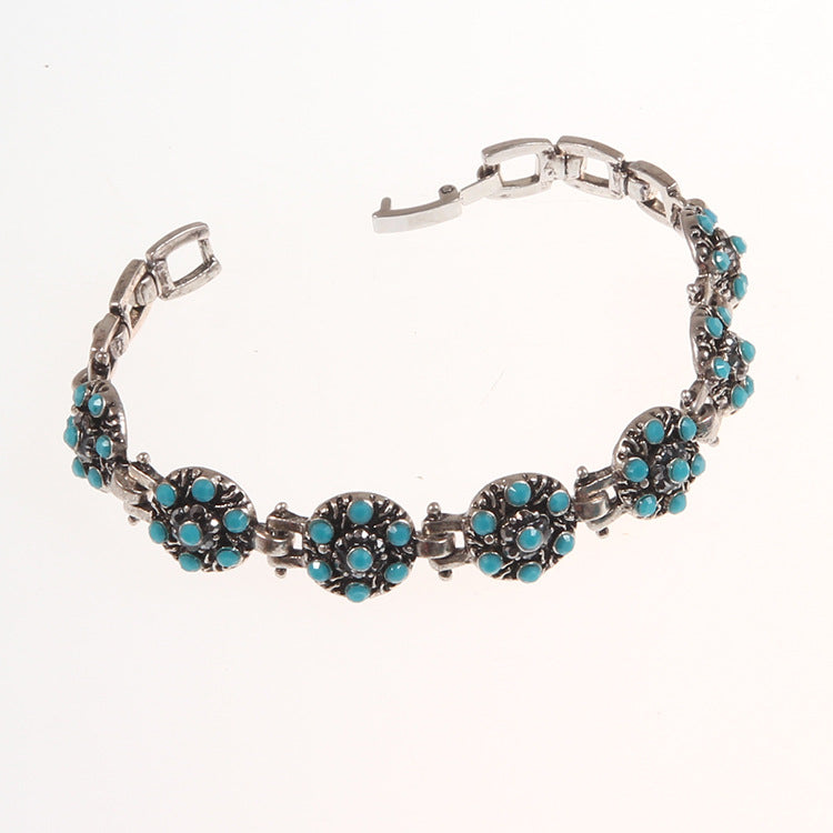 Bracciale fiori cristalli
