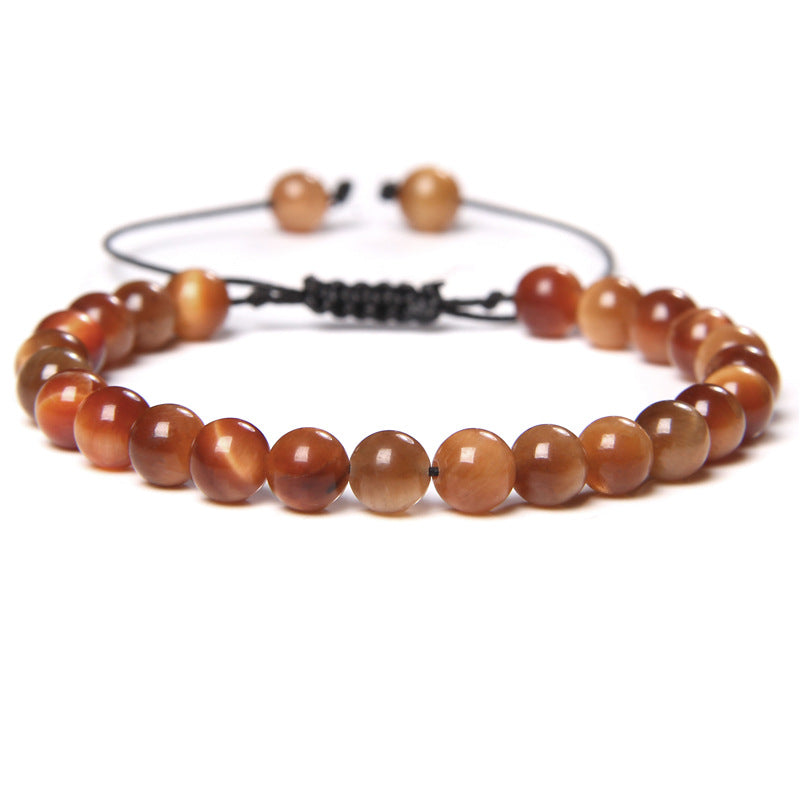 Bracciale occhio di tigre tessuto