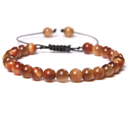 Bracciale occhio di tigre tessuto
