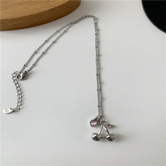Collana cuore ciliegia