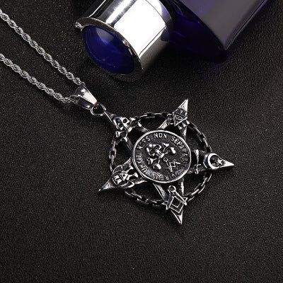 Collana stella smaltata doppia