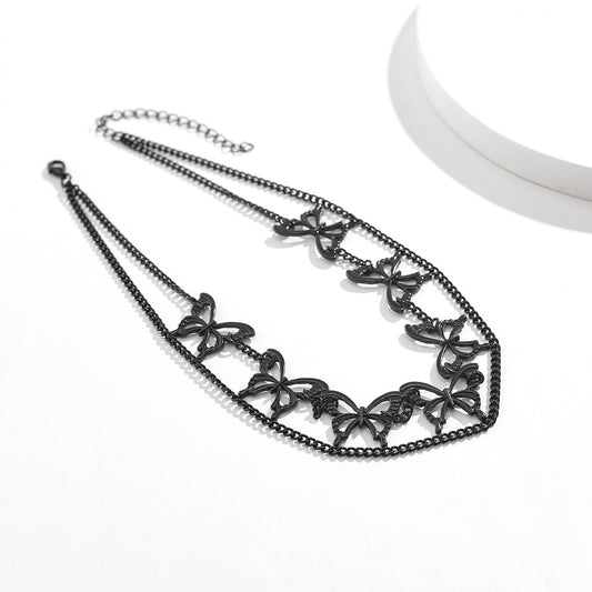 Collana farfalla stile gotico