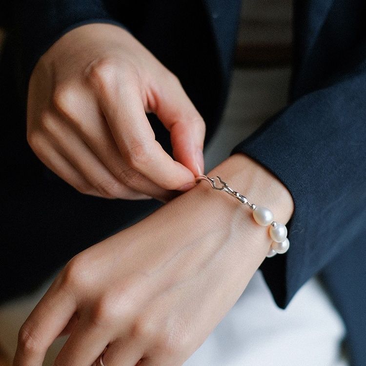 Bracciale perle d'acqua dolce irregolari