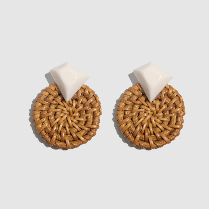 Orecchini rattan bohémien