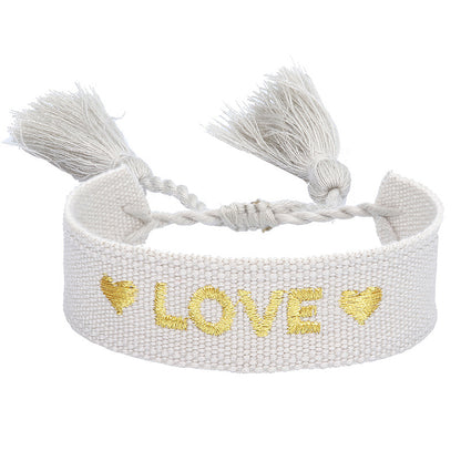 Bracciale coppia con ricamo
