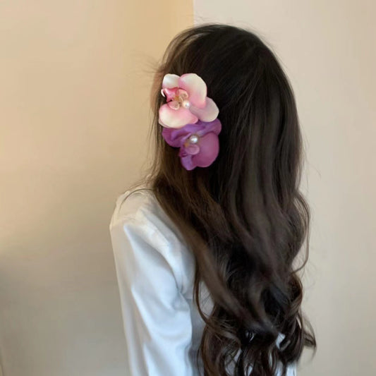 Fermaglietto farfalla orchidea
