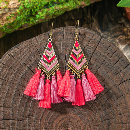 Orecchini boho con nappe