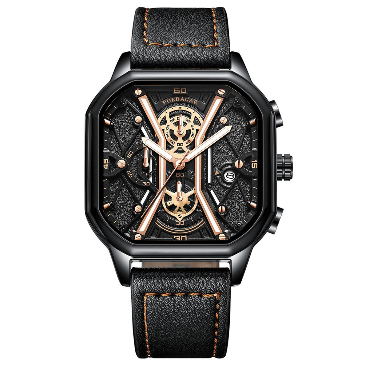 Orologio quarzo uomo luminescente