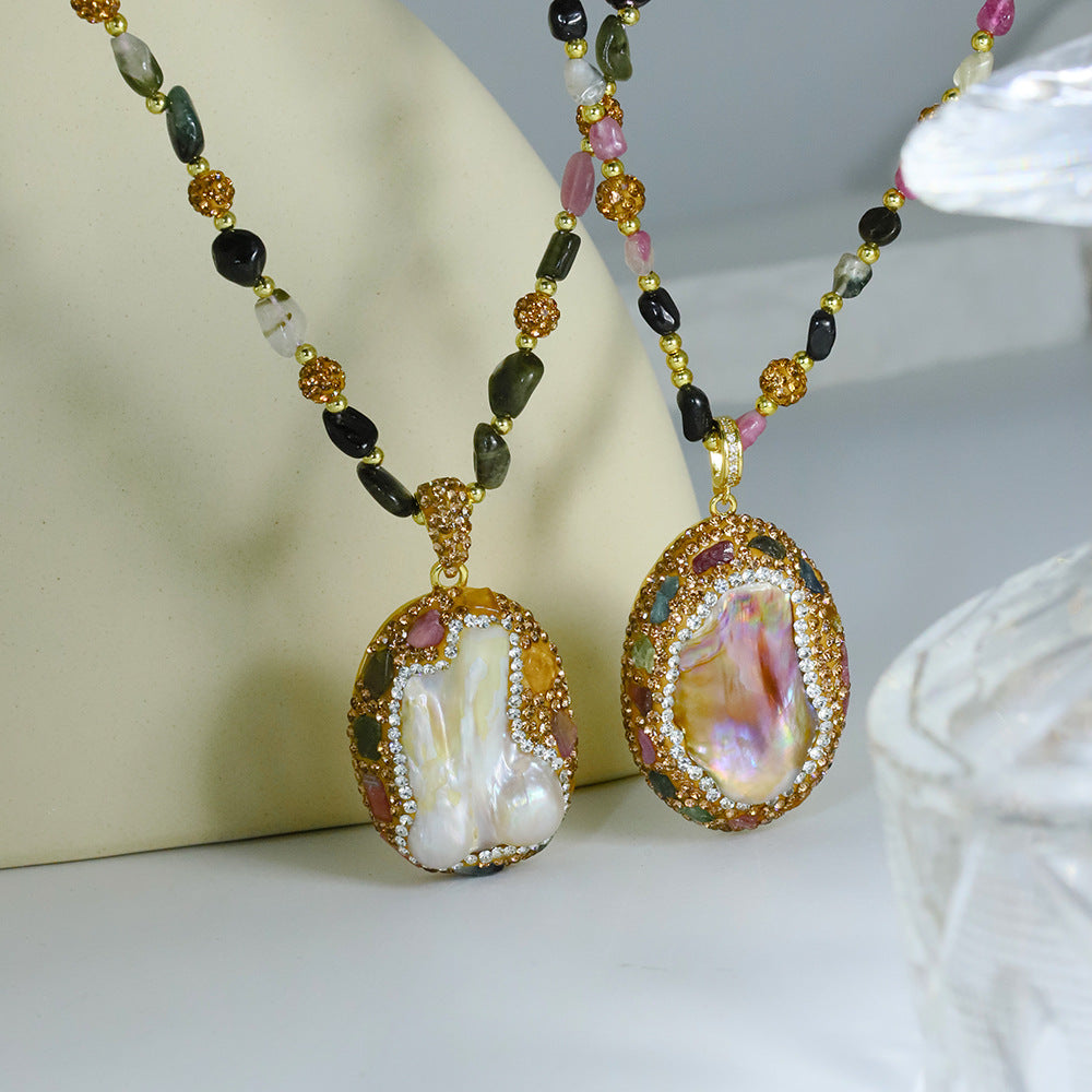 Collana acqua dolce barocca