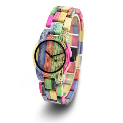 Orologio legno bambù