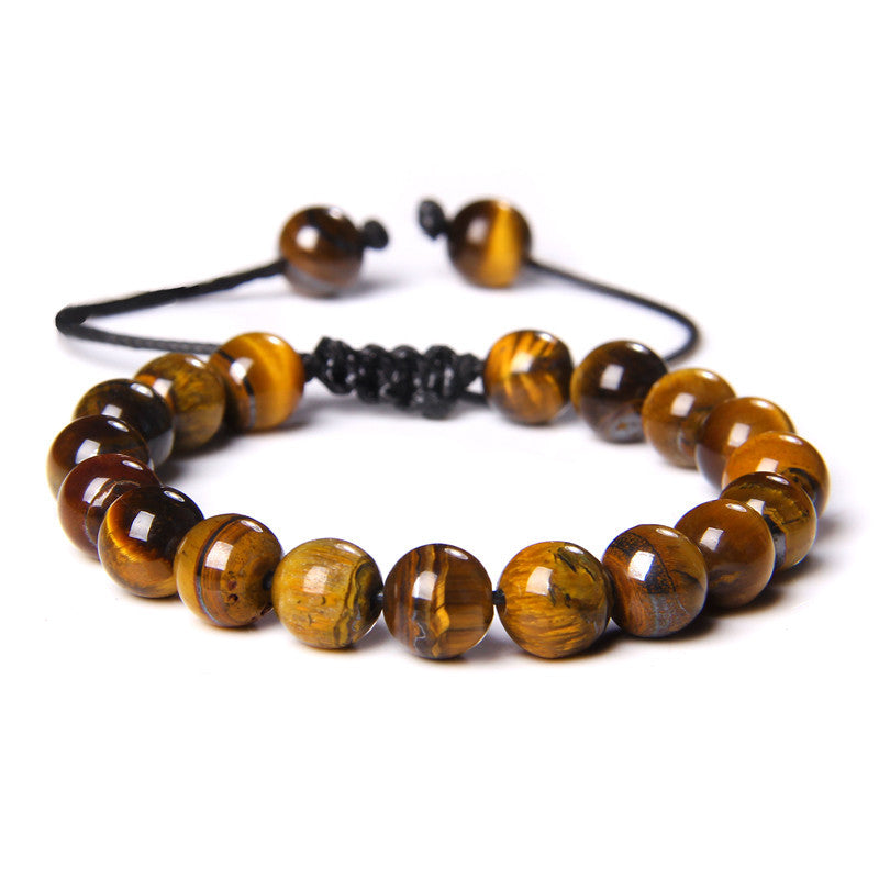 Bracciale occhio di tigre tessuto