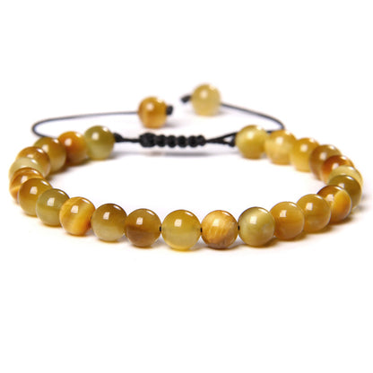 Bracciale occhio di tigre tessuto