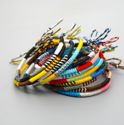 Bracciale natalizio corda