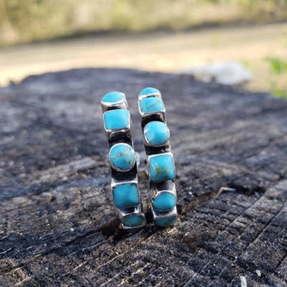 Orecchini boho turchese