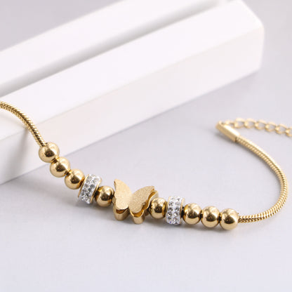 Bracciale farfalla sfere d'acciaio