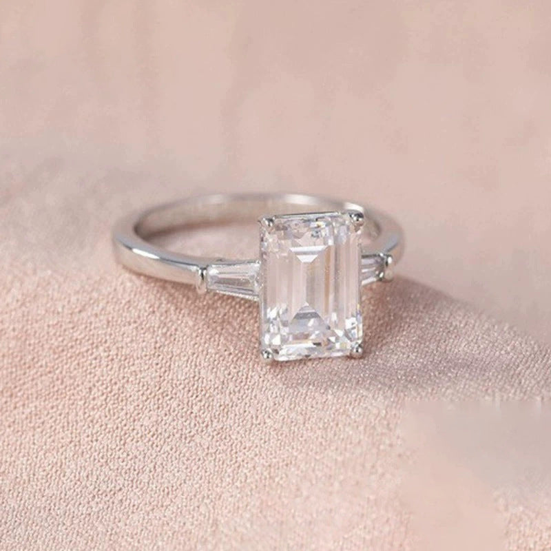 Anello smeraldo zircone da donna