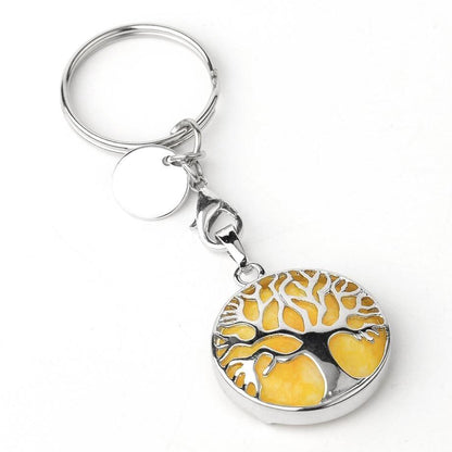 Collana albero della vita rotonda cava
