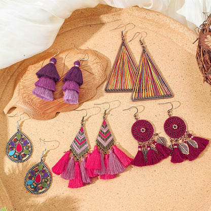 Orecchini boho con nappe