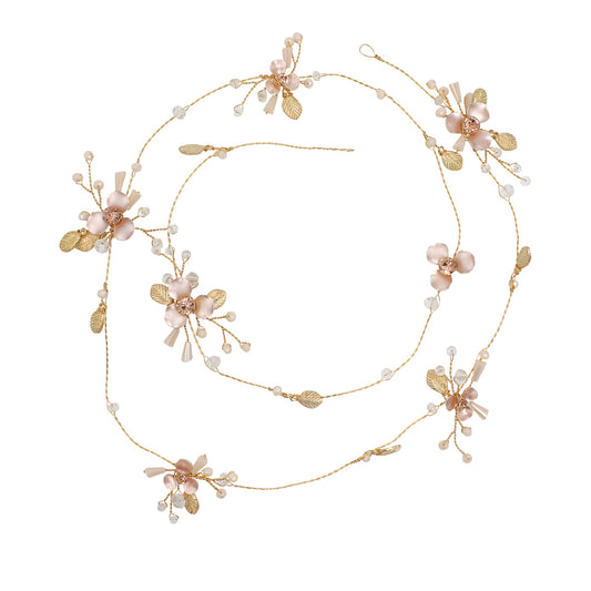 Fascia sposa fiori colorati