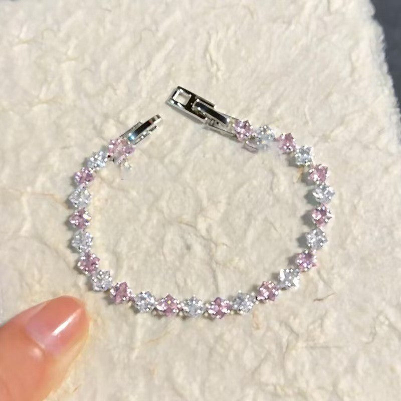 Bracciale pietre colorate intarsiato