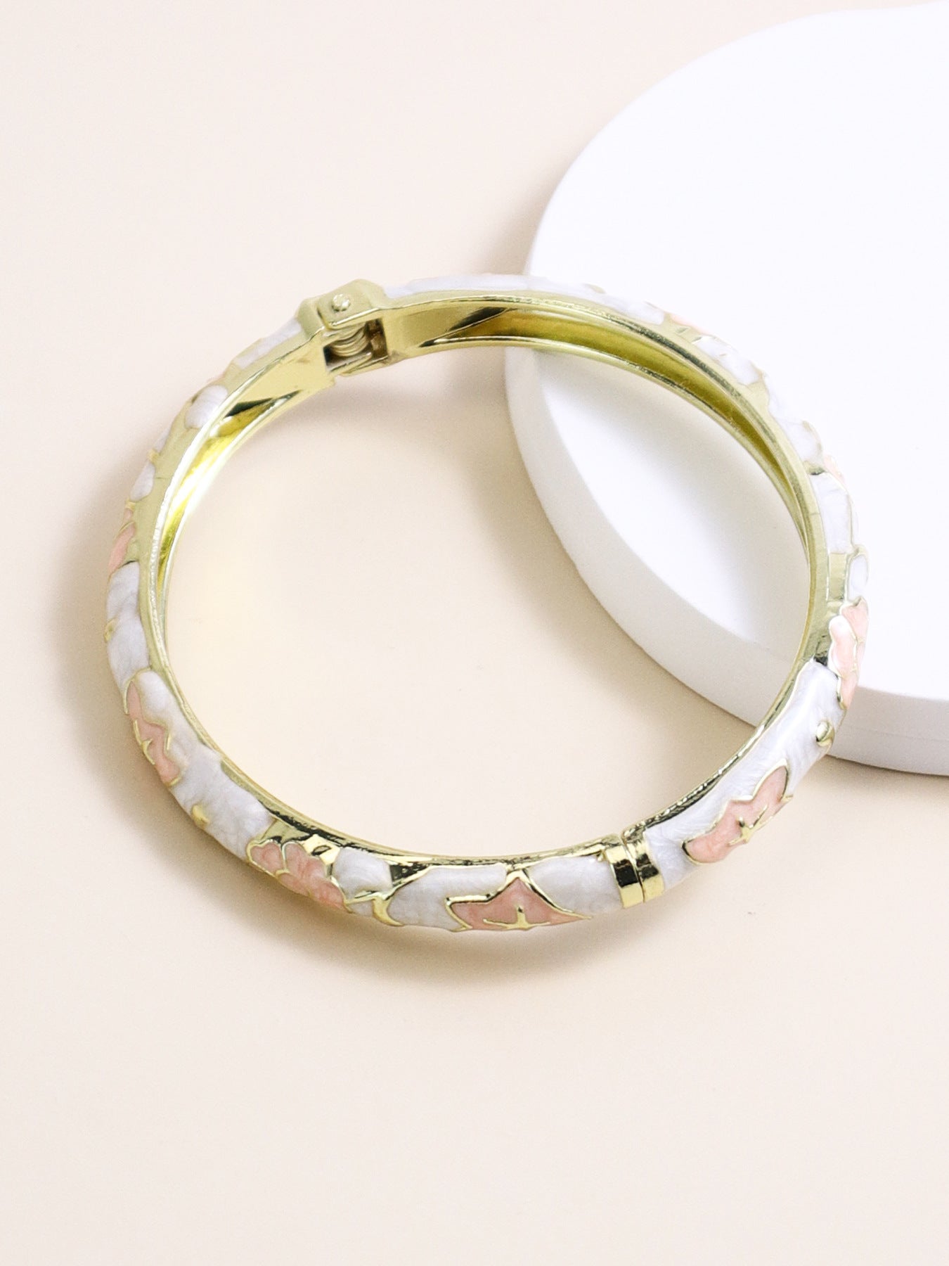 Bracciale smalto fiori