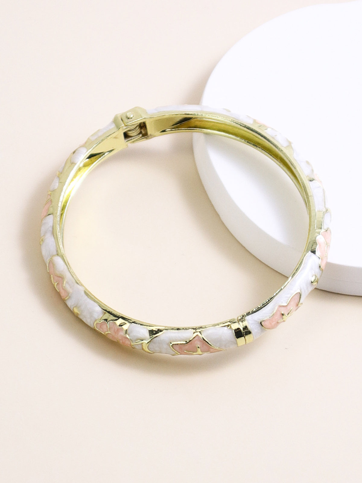 Bracciale smalto fiori